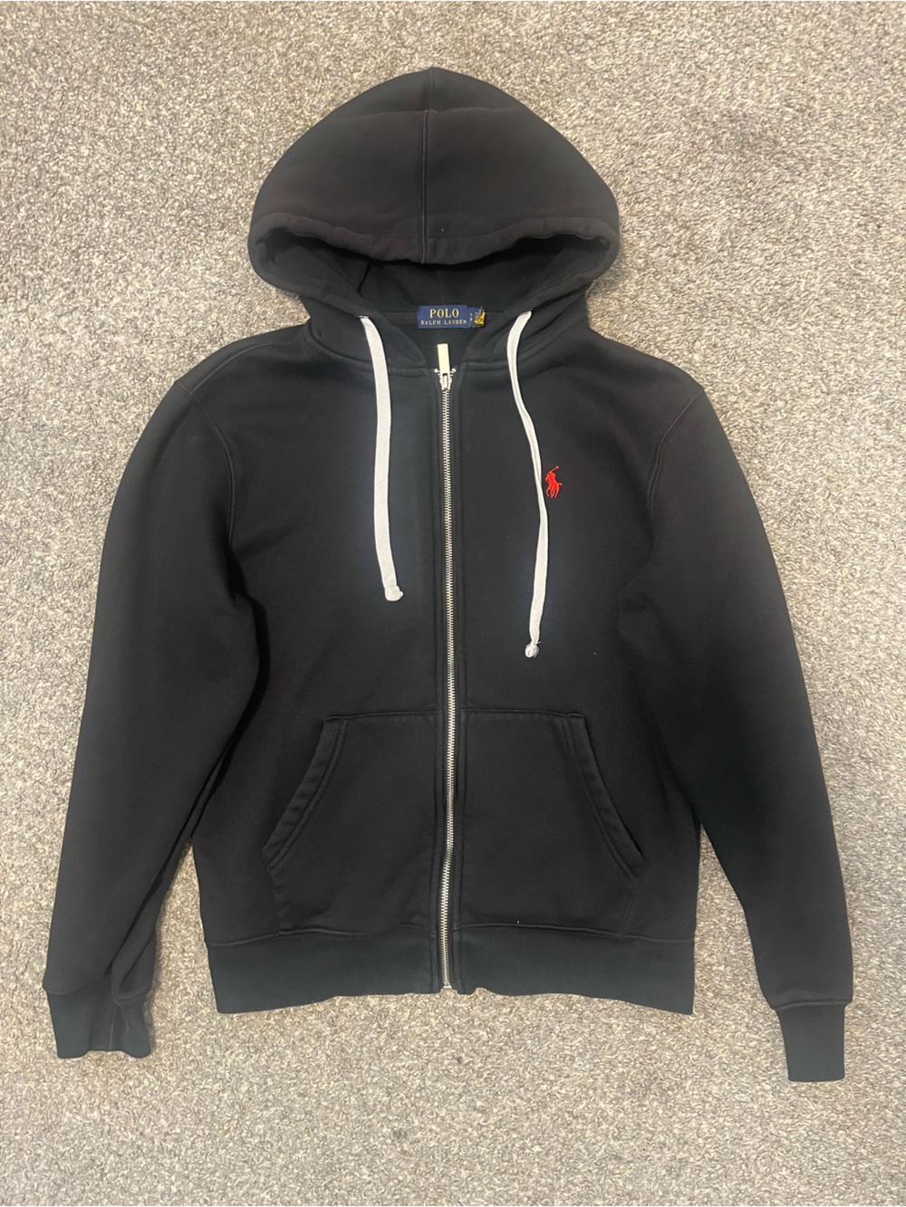 Polo Ralph Lauren Black Zip-Up Hoodie